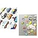 Koolemon 12pcs/lot Vehicles Car Fridge Magnets Whiteboard Sticker Rubber Refrigerator Magnets for Home Kitchen Decoration Educational Prop Gift