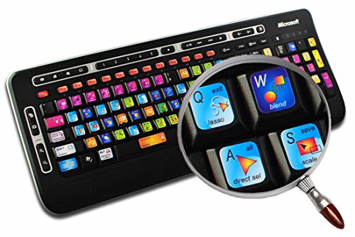 NEW ADOBE ILLUSTRATOR KEYBOARD STICKERS FOR DESKTOP, LAPTOP AND NOTEBOOK