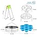 5-Piece Accessories for Instant Pot, ZOUTOG Steamer Cookware Set with Steamer Basket/Egg Steamer Rack/Steam Rack/Egg Bites Molds/Dish Clip - Fits 5, 6 and 8 Qt Pressure Cooker