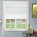 Chicology Cordless Magnetic Roman Shades / Window Blind Fabric Curtain Drape, Light Filtering, Privacy - Daily White, 31