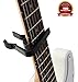YMC Single-handed Guitar Capo Quick Change for Electric or Acoustic 6-String Guitar with 6 Picks,Guitar Strap Lock- Black