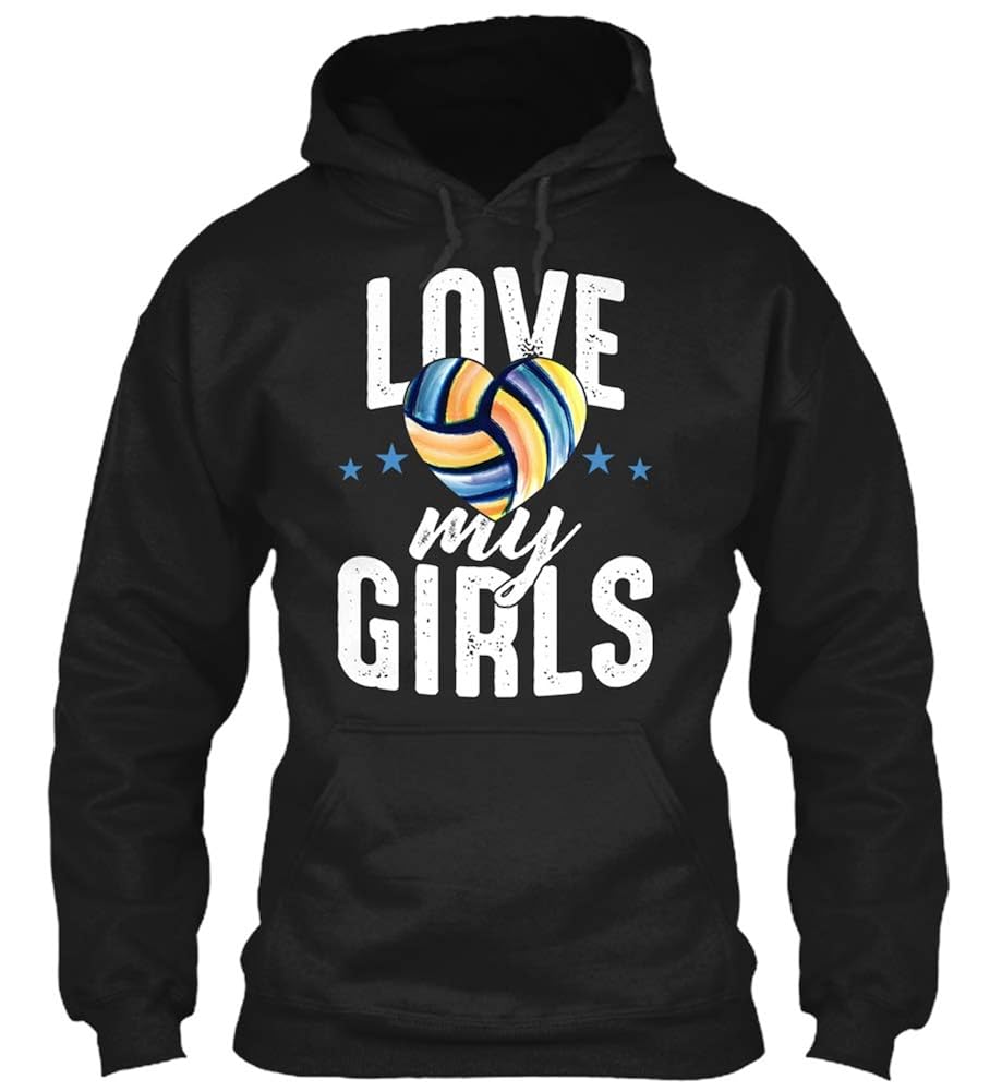 Volleyball T Shirt Love My Girls For Mom Dad Of Player Team Zelite