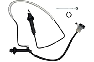 ClutchMaxPRO Pre-Filled Pre-Bled Clutch Master Slave Cylinder Assembly Compatible with 1999-2004 F250 Super Duty F350 Super Duty F450 Super Duty F550 Super Duty 6.0L 7.3L (PS0722)