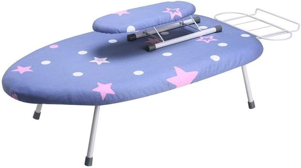 XiuHUa Ironing board, small mini electric ironing board clothes folding hook electric iron steam ironing hanging hot machine pad ironing easy to clean Ironing Board (Color : A)