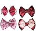 kilofly 4pc Women's Two-Way Snood Net Bow Barrette Hair Clip Bun Cover Set