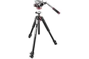 Manfrotto MVK502055XPRO3 Photo Video Hybrid Kit with 502 Series Head, Black