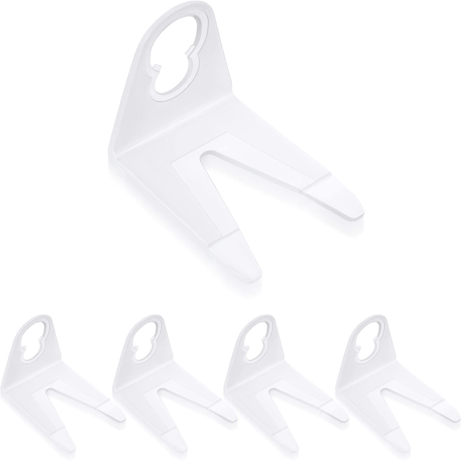 Original Shingle Tab Light Clips for C7 C9 Lights Christmas Light Plastic Clips Weatherproof Outdoor Light Gutter Hooks for Christmas Decoration String Lights (White, 120 Pieces)