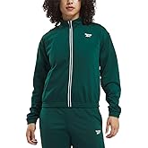 Reebok Womens Logo Embroidered Athletic Jacket Green XL