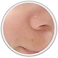 1mm Ball Nose Stud Sterling Silver Tiny Super Small Nose Piercing 0.6mm Pin Thickness Silver Dainty Nose Jewelry (L Shape)