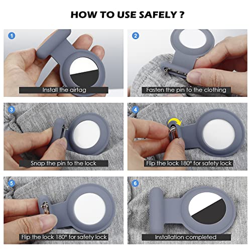 Airtag Hidden GPS Tracker,Airtag For Kids,Elderly,Pet,Clothing (Navy