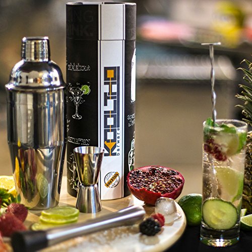 Cocktailmixer Set Cocktail Shaker Edelstahl, Geschenk für Frauen Männer, Cocktailshaker 750ml Messbecher cl Bar Stößel… – Bild 7