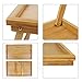 Bed Tray Table with Folding Legs,Serving Breakfast in Bed or Use As a TV Table, Laptop Computer Tray, Snack Tray with 100% Natural Bamboo by Artmeer