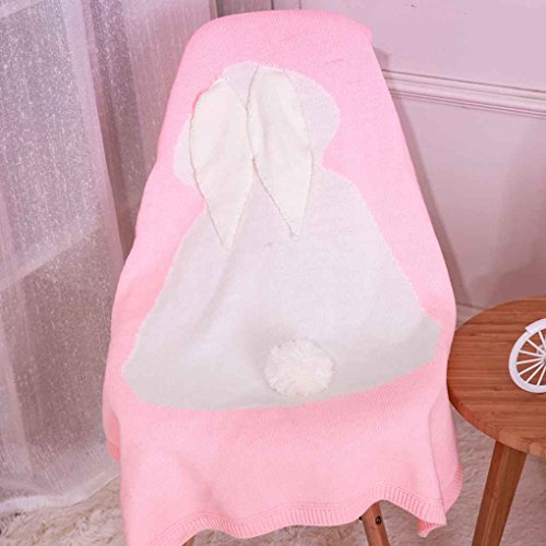 Rabbit Baby Blanket Newborn swaddler Knitting Infant Swaddle Wrap Infant Swaddle Sack Bag Swaddle Cloth - Thumbnail 4