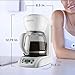 BLACK+DECKER 12-Cup Programmable Coffeemaker with Glass Carafe, White, DLX1050W