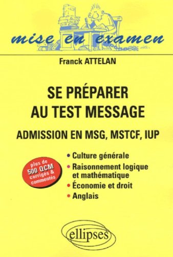 Se préparer au test message