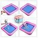 Juboury Play Sand and Sand Molds Kit - 4.4 lbs of Magic Sand with 91 Pcs Sand Molds, 1 Sand Tray, 1 Storage Box, Non-Toxic Sand Play Set for Kids