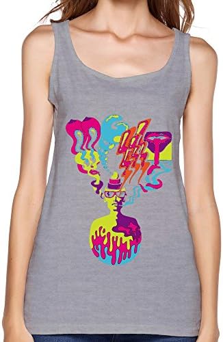SIANDA Women's MGMT Blacklight Tank Top Size L Gray