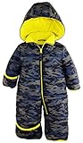 iXtreme Baby Boys Army Camo Puffer Winter Snowsuit Pram, Navy, 24 Months