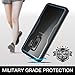 YOUMAKER Galaxy S9+ Plus Case, Crystal Clear with Built-in Screen Protector Full-Body Heavy Duty Protection Slim Fit Shockproof Case Cover for Samsung Galaxy S9 Plus (2018) - Clear/Blue/Black