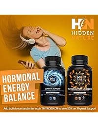 Suplemento de soporte de tiroides con yodo - Metabolismo Booster para pérdida de peso y píldoras...