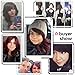 Namecute Wine Curly Wigs Costume Long Synthetic Women's Wig Full Cap with Side Bang