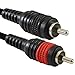 GLS Audio 3-Feet Patch Cable Cords - Dual RCA To Dual 1/4