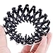 Moveagogo 2pcs Clear Rhinestone Bird Nest Hair Clip For women Expandable Ponytailer Claw Clip Hair Comb (JH)