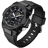 FANMIS Mens Military Multifunction Digital LED Watch Electronic Waterproof Alarm Quartz Sports Watch