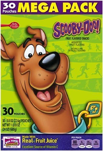Betty Crocker Fruit Snacks Scooby-Doo Fruit Flavored Snacks, 24 Ounce by Fruit Shapes