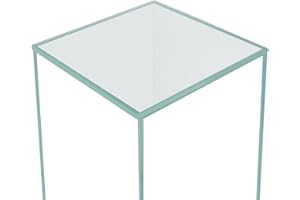 HIRO Aquatics Cube Rimless Frameless Extra Clear All Glass Aquarium, Low Iron Glass Tank, 5mm Glass, White Leveling Mat Included, w/Lids Options