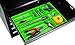Olsa Tools | Tool Box Organizer Tray | Parts Organizer Tray for Small Parts & Tools | 10-Compartments (GREEN)