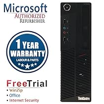 Lenovo M90P Small Form Business High Performance Desktop Computer PC (Intel Core i5 660 3.33G,4G RAM DDR3,1TB HDD,DVDRW,Windows 10 Professional)(Certified Refurbished)