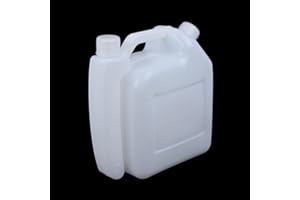 1L 2-Stroke Oil and Gasoline Mixing Bottle with Dual Ratio Scales 50:1 and 25:1 for Chainsaw Trimmer Lawn Mower Outdoor Power