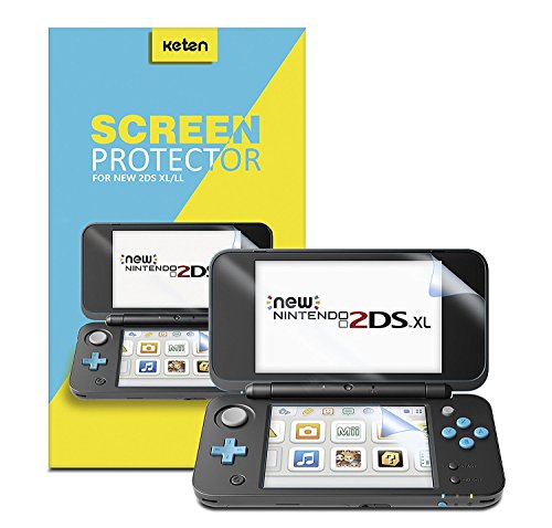 NEW-Nintendo-2DS-XL-Screen-Protector-6-PCS3-Top-3-Bottom-Keten-Full-Coverage-High-Definition-Screen-Protector-for-Nintendo-2DS-XL-2017-with-Anti-scratch-Ultra-thin-Sensitive-Touch