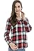 Bearsland Women's Maternity Breastfeeding Shirt Nursing Sweatshirt Hoodie Red