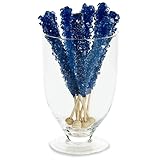 Blue Raspberry Rock Candy Sticks (8) by Squire Boone Village