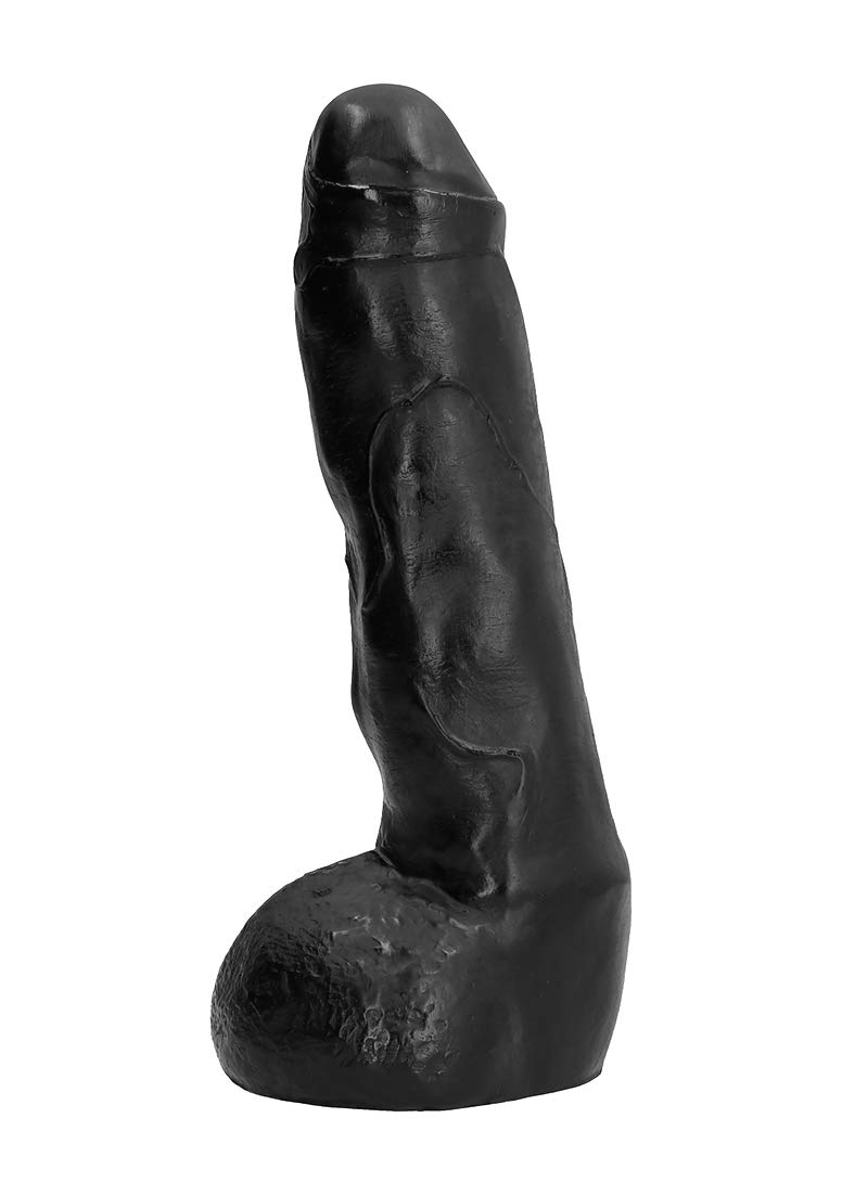 All Black Karl Dildo, 22 cm, Black