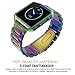 Fitbit Blaze Watch Band, MoKo Universal Stainless Steel Watch Band Strap Bracelet with Spring Pin for for Fitbit Blaze Smart Fitness Watch, Frame NOT Included - Colorful