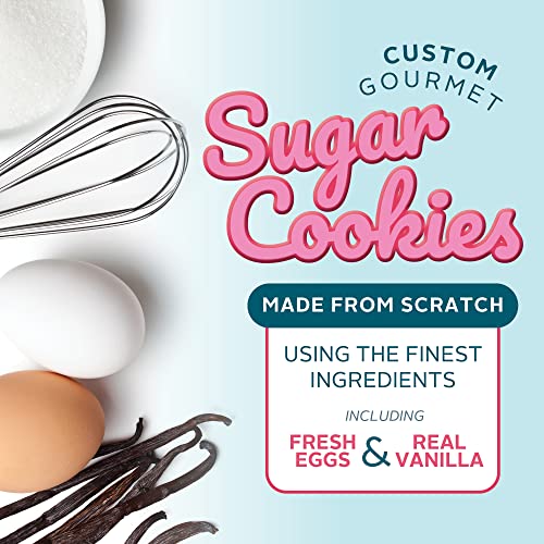 Soft Gourmet Cookies Gift Basket Custom Sugar Cookies with Vanilla Frosting Kosher Baked