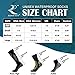 RANDY SUN Women Waterproof Skiing Socks, Mens' Multisport Rainy Snowy Outdoor Hiking Wading Trail Half-Cushion Dry Warm Moisture Control Comfortable Crew Socks Medium
