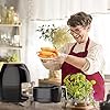 Muzili-Air-Fryer-Digital-Mini-Air-Fryer-6-in-1-Oil-Free-Healthy-Fryer-Family-Size-Capacity-OvenCooker-for-Low-Fat-Cooking-Timer-and-Fully-Adjustable-Temperature-Control-LED-Display Muzili Air Fryer, Digital Mini Air Fryer 6-in-1 Oil Free Healthy Fryer Family-Size Capacity Oven/Cooker for Low Fat Cooking Timer and Fully Adjustable Temperature Control, LED Display