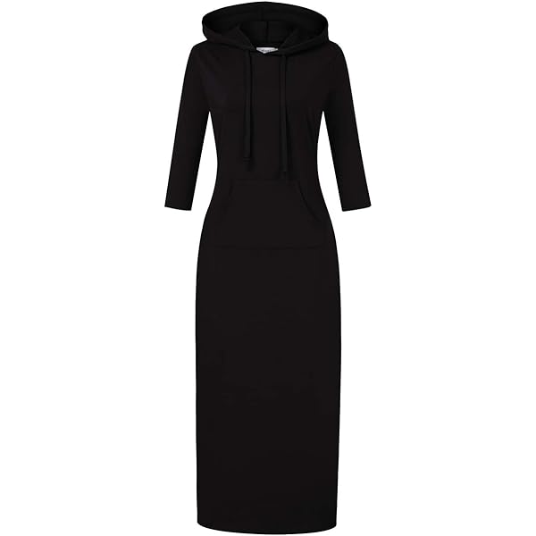 Amazon.com: Dezraia Women's Casual Maxi Full Length Slim Pullover