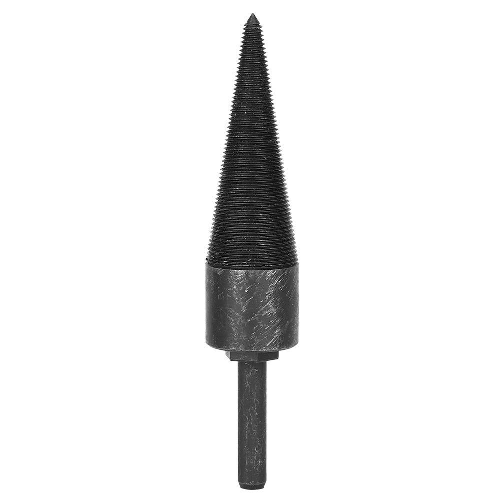 Firewood Splitter, 1.3in Firewood Drill Bit High Hardness Splitting Cone Reamer Punch Drilling Tool for Home Woodworking, with Fine Workmanship, Clear Lines and Stable Working Performance