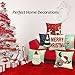 6 Packs Christmas Pillows Covers 18x18 Christmas Decorations Pillows Covers Merry Christmas Decorative Throw Pillows Cases Sofa Indoor Home Décor Deer Santa Claus Christmas Tree