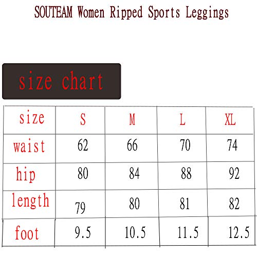 [- SOUTEAM Women Printed Pattern Leggings Teens Youths High Waist Pocket Capri Pants  -]