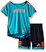 adidas Baby Boys' Tee and Active Short Set, Teal, 9 Months