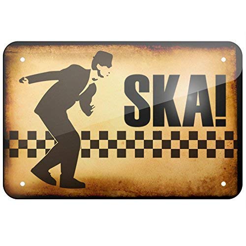 Metal Sign SKA Music Metal Tin Sign 8x12 inches