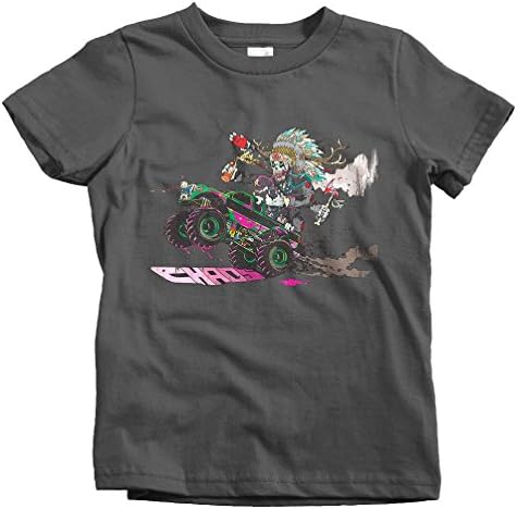 Freshism Kids Wolves and Scandals T-Shirt - Charcoal, Youth X-Large