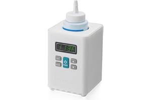 PER4MANCE Electric Single-Bottle Gel Warmer, Adjustable Temperature (93-113℉) & Overtemperature Alarm, Inverted Gel Bottle Slot to Enhanced User Comfort