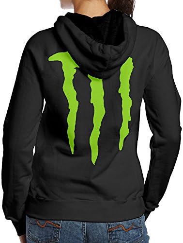 Kystal Monster Energy Women's BlackPrint Sweatshirt Size S Black